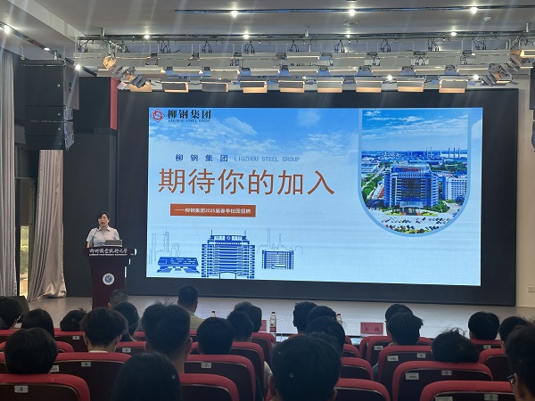 柳钢集团人力资源部部长李小艳讲话